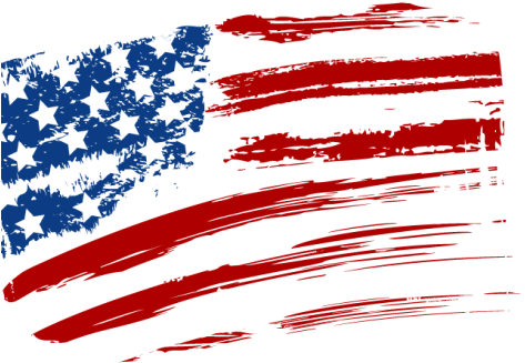 2016 Presidential Elections - Ink Splatter American Flag (627x376)