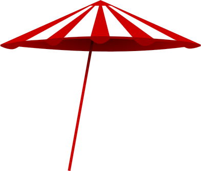 Free To Use Public Domain Beach Clip Art - Beach Umbrella Transparent Png (393x335)