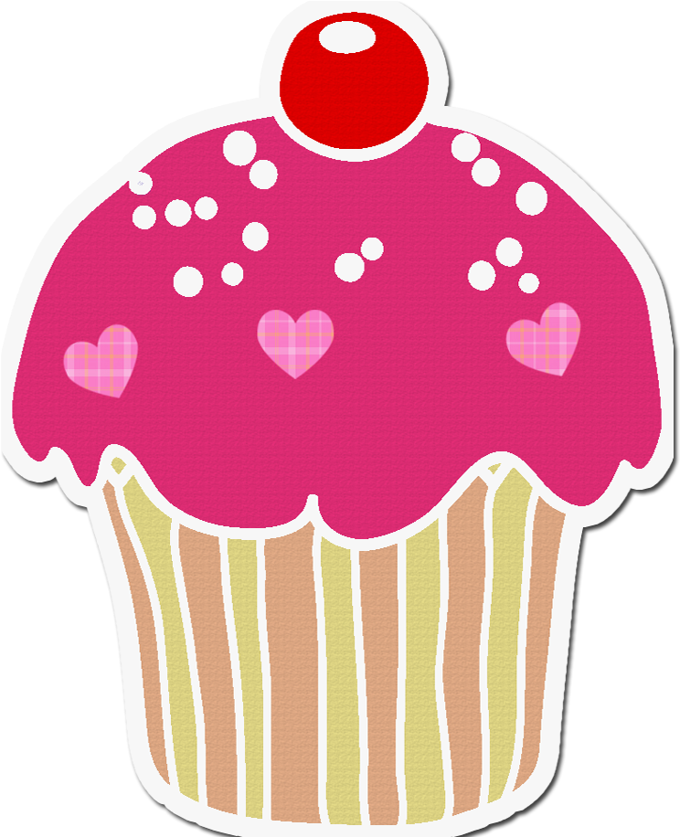 Picture Of Cup Cake - Sticker En Png (771x915)