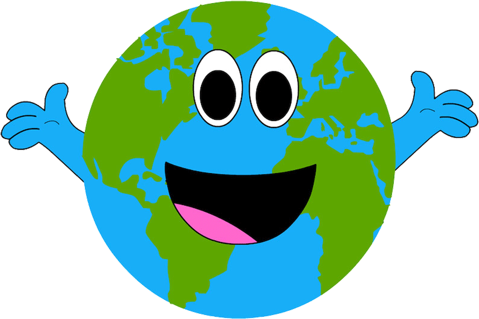 The Day The Earth Smiled Earth Day Smiley Clip Art - Happy Earth (1608x1190)
