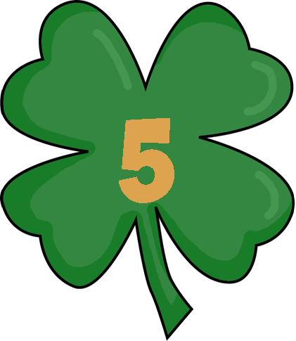 Patrick's Day Don't Forget To Click On The Shamrock - Four-leaf Clover (421x485)
