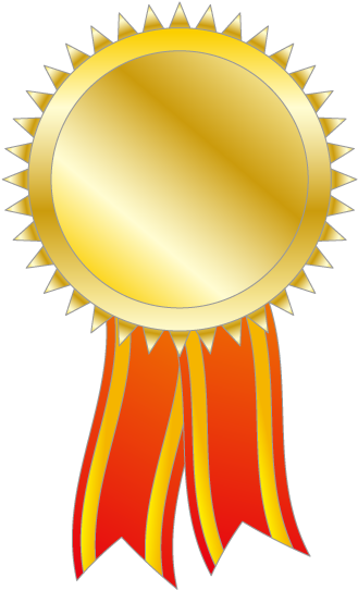 Medal Free Clipart - Gold Medal Vector Transparent (640x640)