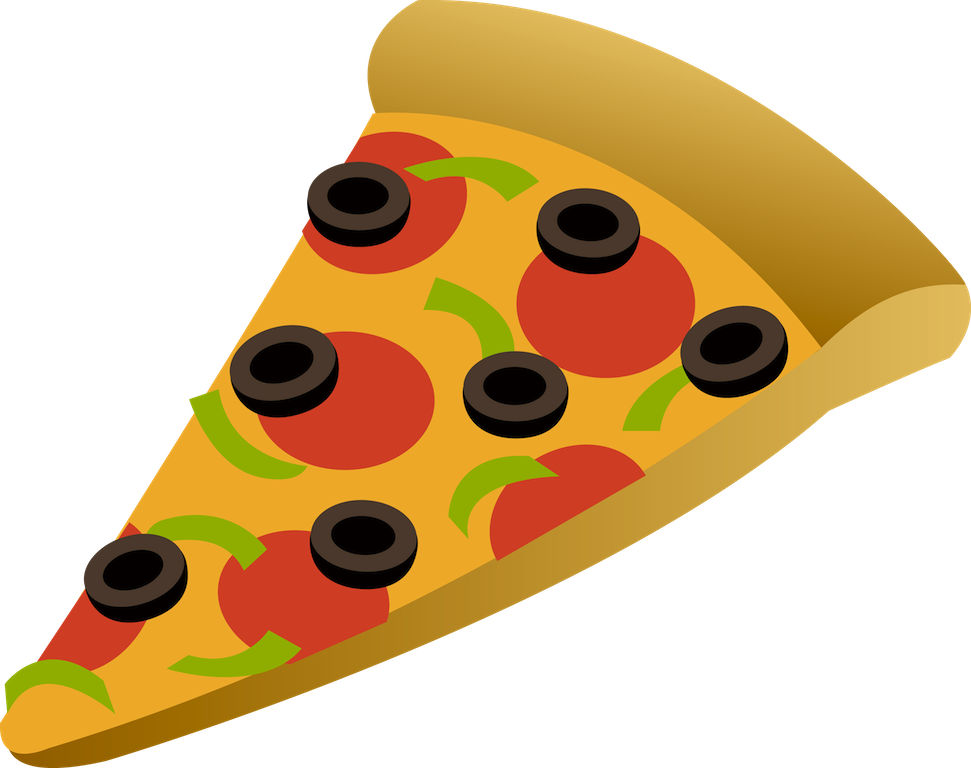 Clipart Library - Slice Of Pizza Cartoon (971x768)