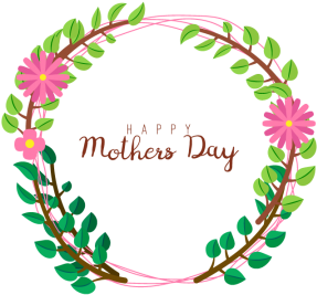 Mother's Day On Colorful Flowers Decorated Background, - Mother's Day (360x360)