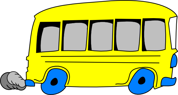 Bus Animated Clipart Cartoon Picture Of A Free Download - Yellow School Bus Clipart (600x319)