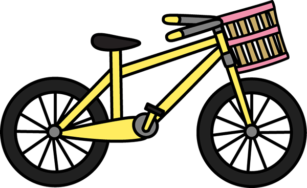 Bike Free Bicycle Animated Clipart Clipartix - Girl On Bike Clipart (600x367)