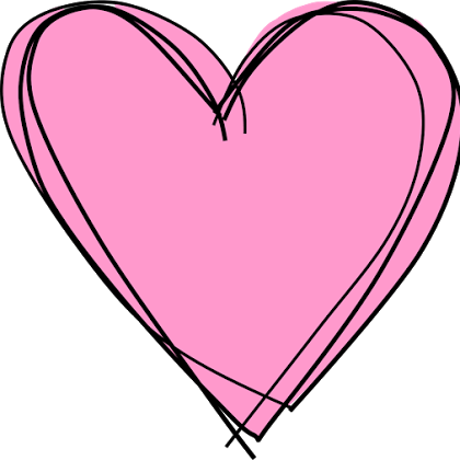 Free Heart Clipart - Pink Heart No Background (600x593)
