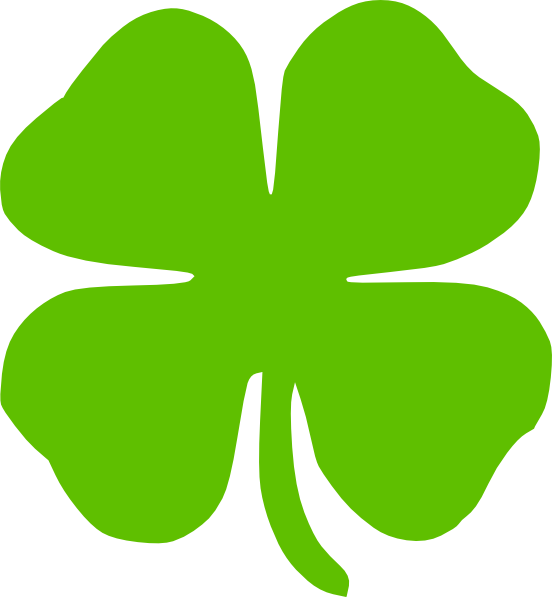 Four Leaf Clover 4 Leaf Clover Four Pictures Clip Art - 4 Leaf Clover Clipart (552x597)