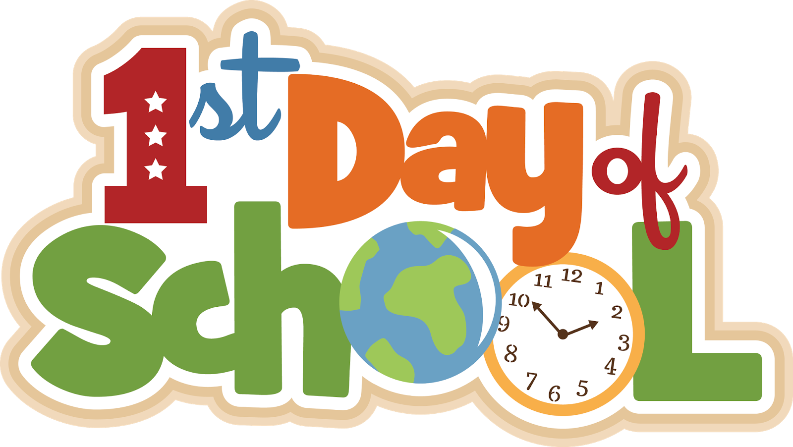 Philosophy Clipart First Day School - First Day Of School 2017 2018 (1600x902)