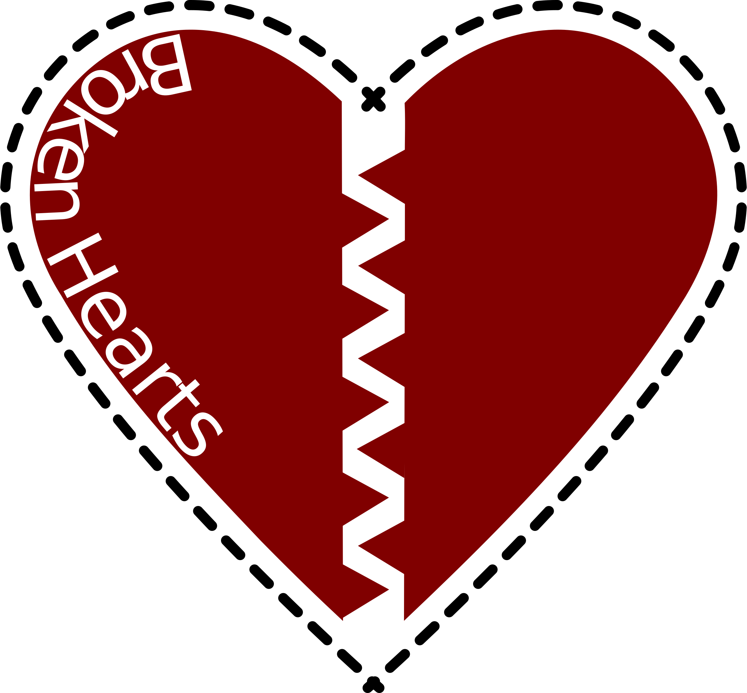 Broken Hearts Clipart Vector Clip Art Free Design Image - Heart Png (2400x2227)