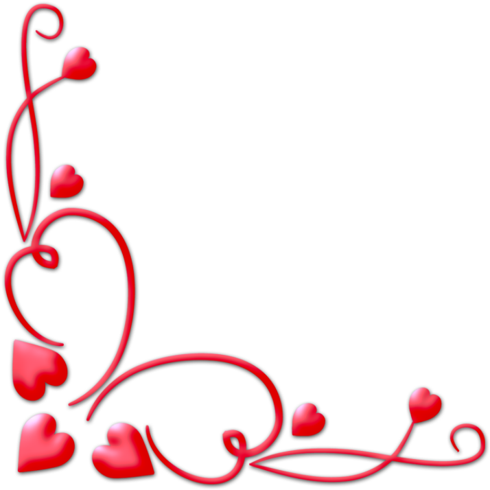 Valentines Day Border Png Download Image - Valentine Corner Png (1024x768)