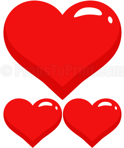 Printable Heart Photo Booth Prop - Photo Booth (458x593)