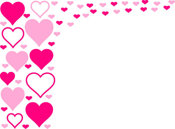 Border Design Pink Heart (600x444)