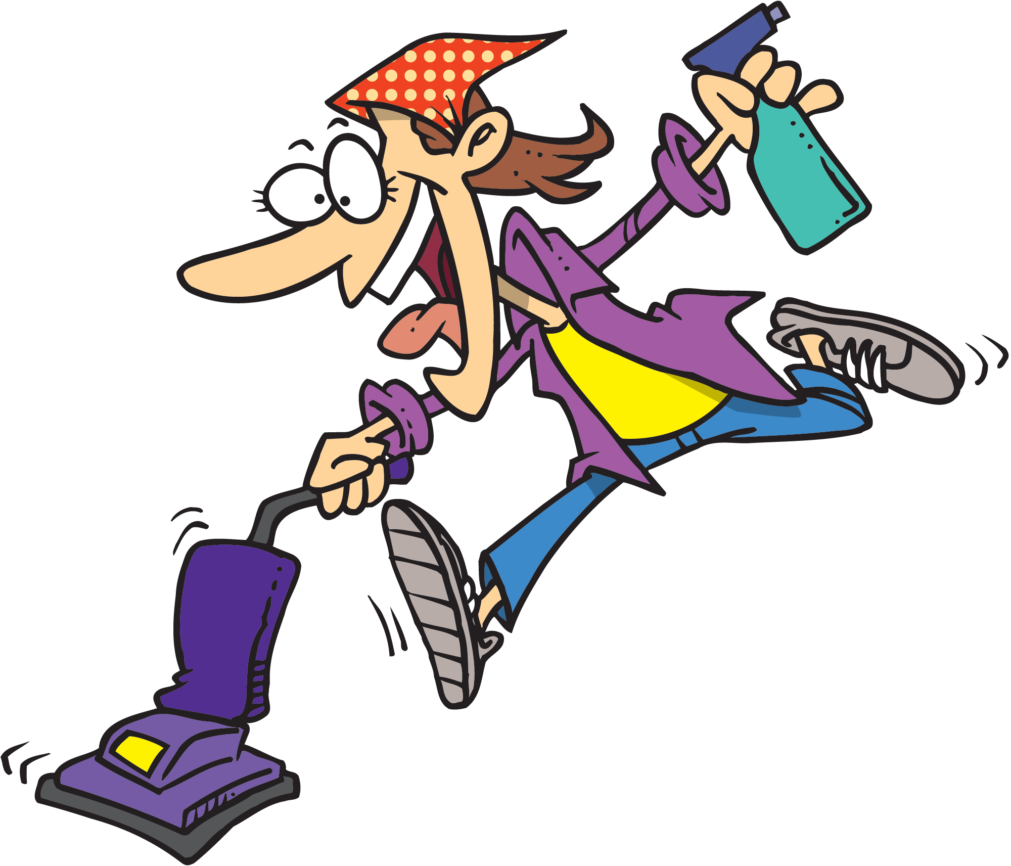 Maid Clipart - Spring Cleaning Clip Art (2000x1713)