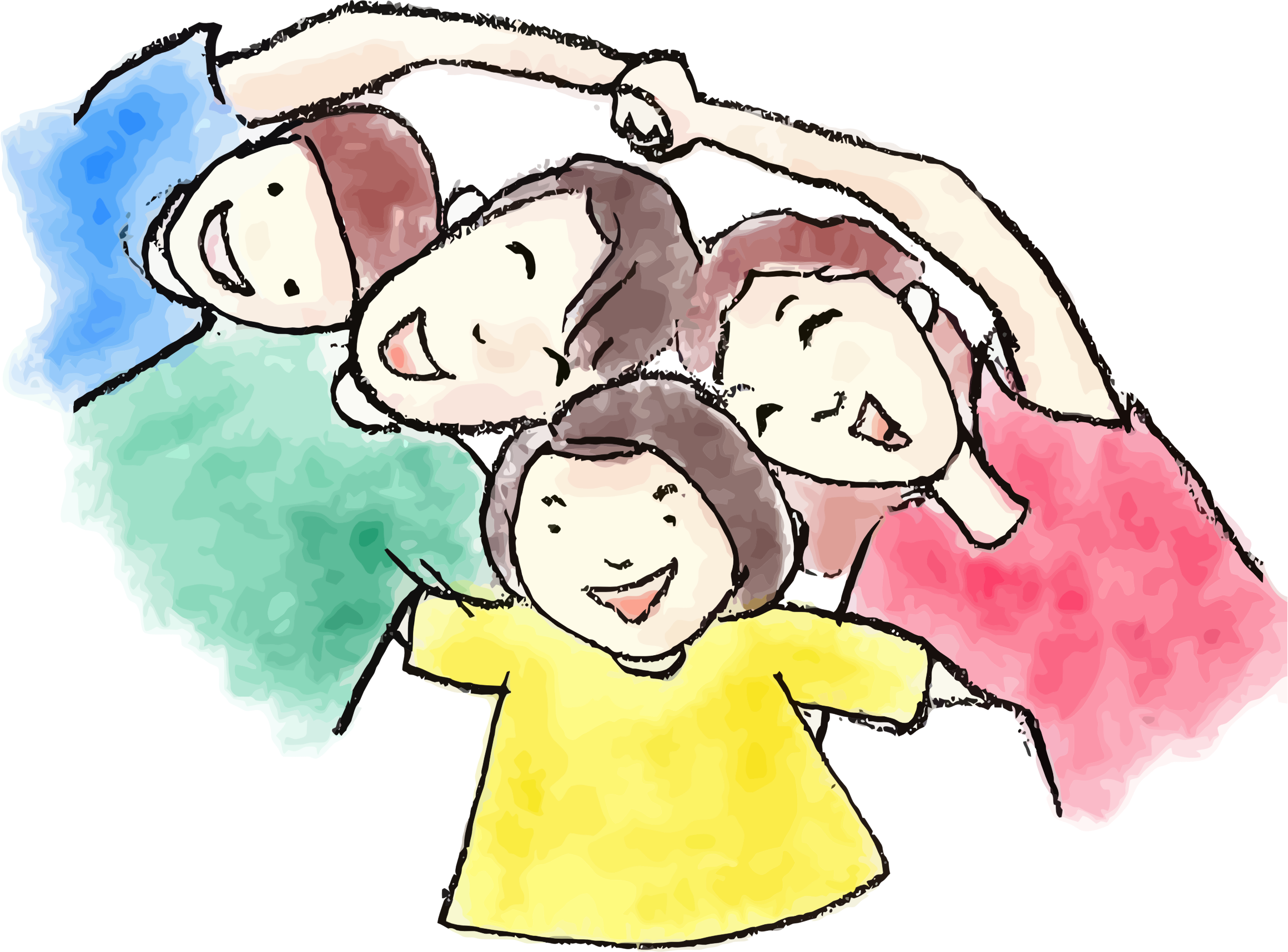 Clipart - Watercolor Family Png (2320x1716)