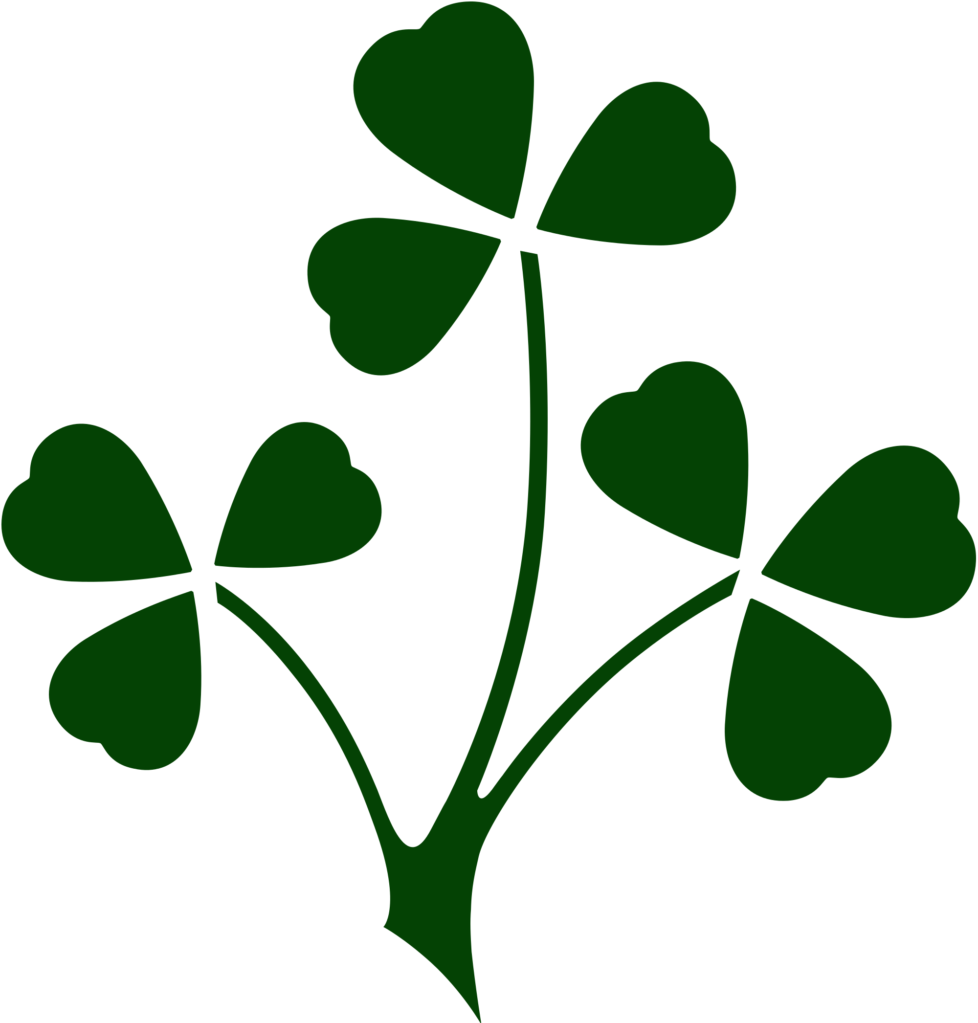 Open - Ireland Rugby Shamrock (2000x2092)