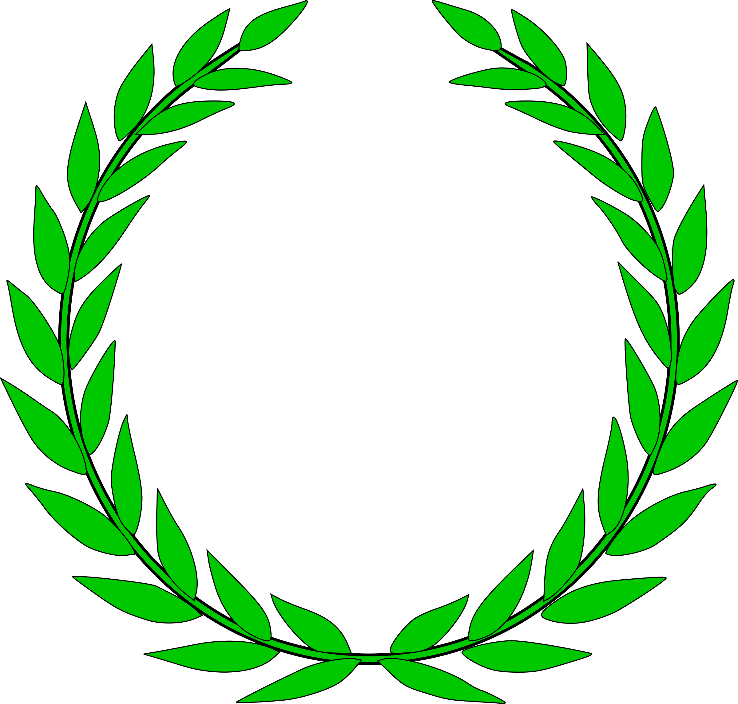 Зеленый полукруг