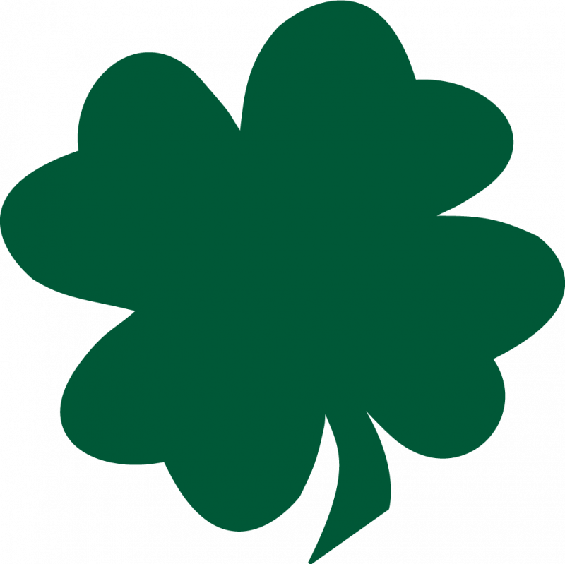 Free Clipart - Yellow Four Leaf Clover (800x799)