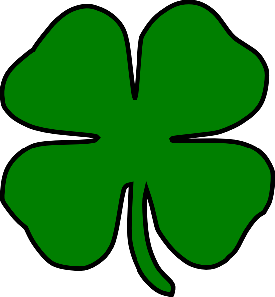 Shamrock Clip Art - Green Clover Clip Art (552x596)
