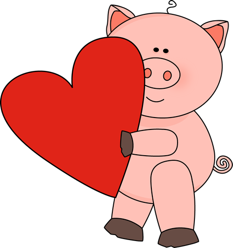 Valentine's Day Pig - Valentines Day Teacher Jokes (471x500)
