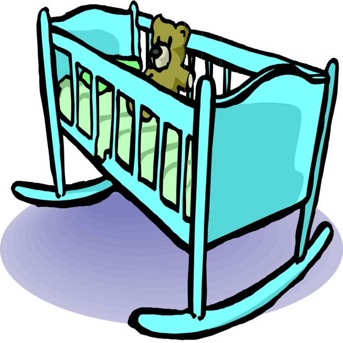 Cradle Clipart - Cot Clip Art (700x700)