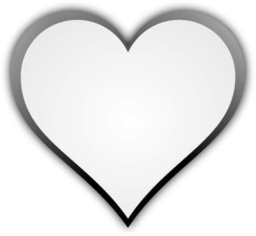 Heart-shaped Clipart Black And White - Immagini In Bianco E Nero Cuori (500x460)