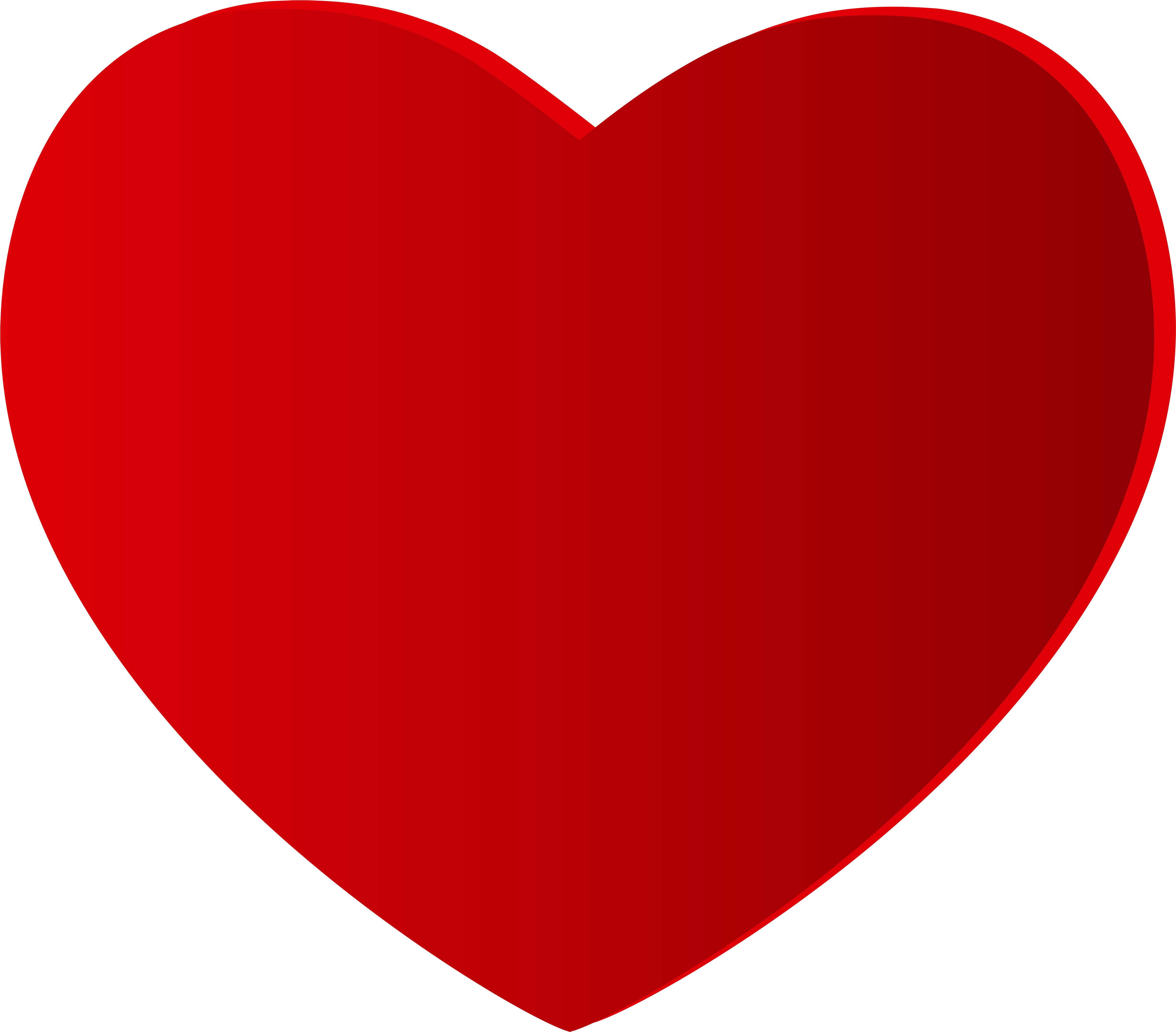 Large Red Heart Png Clipart - Love Heart (5000x4387)