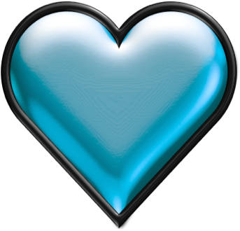 Turquoise Heart Clipart - Turquoise Heart Clipart Png (540x380)
