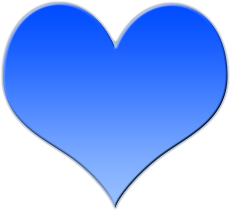 Heart-shaped Clipart Blue - Big Blue Love Heart (512x512)