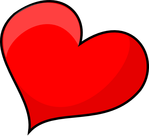 Red Heart Clipart - Feel Heart Clipart (492x451)