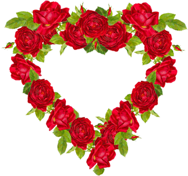 Heart Of Red Roses - Rosen-postkarten-collage Grußkarte (390x381)