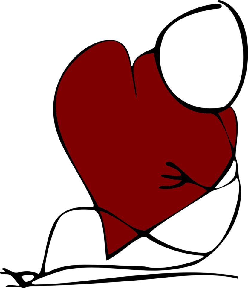 The 'i've Got A Big Heart Man' By Okxo On Clipart Library - Big Heart (830x962)