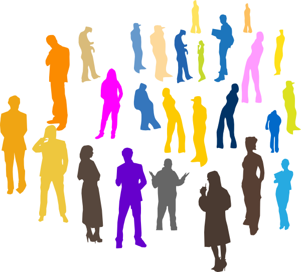 Free Clip Art Of People Gathering Dromgfe Top - Gender School And Society (600x543)