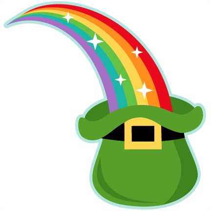 Rainbow Into Leprechaun Hat Svg Scrapbook Cut File - St Patrick's Day Rainbow (432x432)