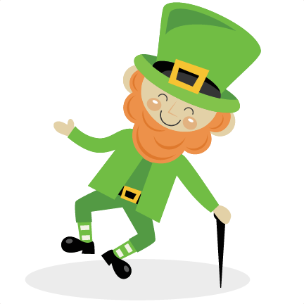 Leprechaun Svg Scrapbook Cut File Cute Clipart Files - Happy Leprechaun (432x432)
