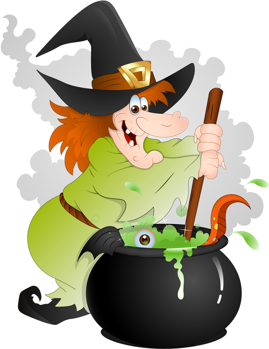 Witch Clip Art - Halloween Witch Clipart (1045x1300)
