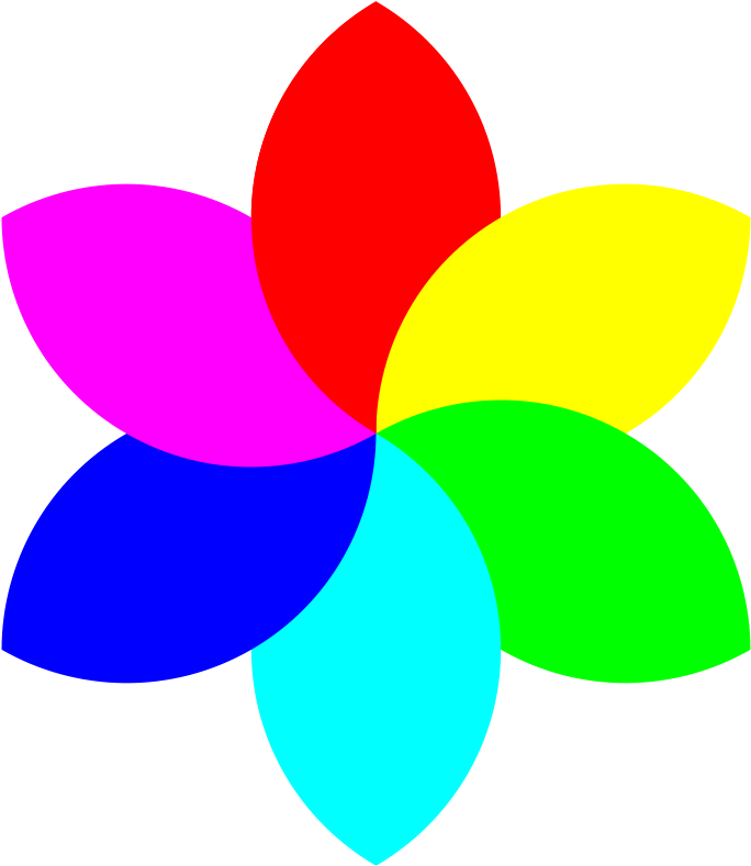 Petal Clipart Tiny Flower - Flower With 6 Petals (900x900)