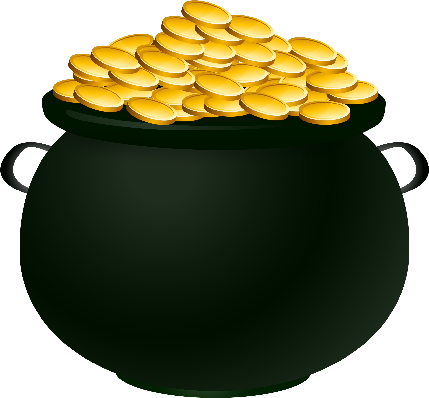 Pot Of Gold Clip Art Clipartfest - Pot Of Gold Clip Art Clipartfest (2400x2400)