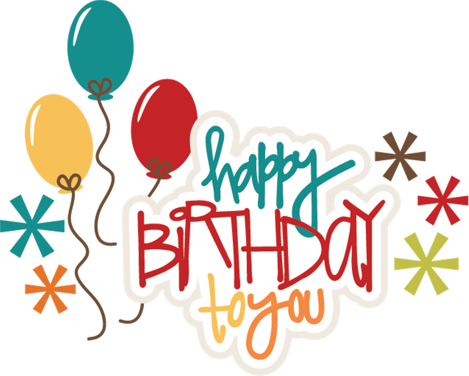 Celebration Clipart Birthday Stuff - Happy Birthday Png (1498x1200)