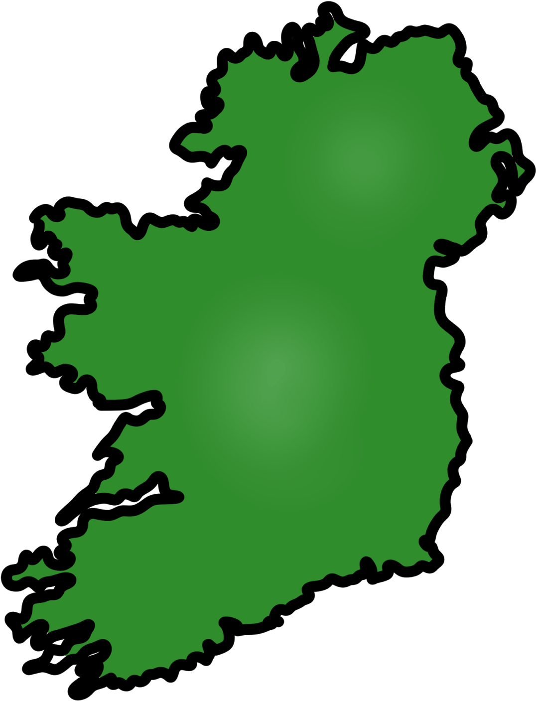 Simple Irish Map Free Cliparts That You Can Download - Ireland Clipart (1200x1600)