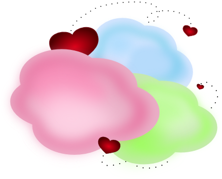 Cute Pink Heart Clipart - Valentines Day Clip Art (450x362)
