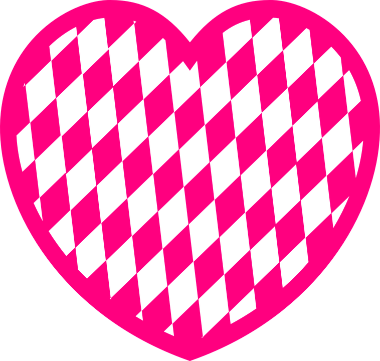 Pattern Heart Diamond Love Pink Day Valentine - American Shifter Ascsnx141294 Retro Series Clear With (758x720)