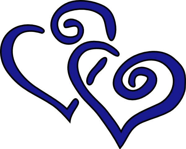 Intertwined Hearts Clip Art At Clker - Hearts Clip Art (600x481)