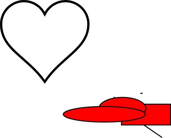 Black Heart Clip Art - Clip Art (600x485)
