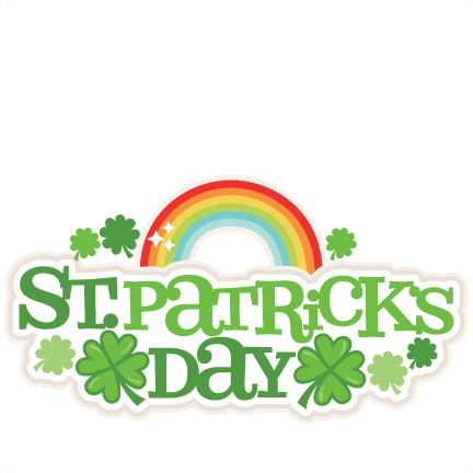 Patrick's Day Title Svg Scrapbook Cut File Cute Clipart - Cute St Patrick Clip Art (432x432)