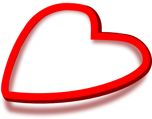 Red Heart Clip Art - Red Heart (600x471)
