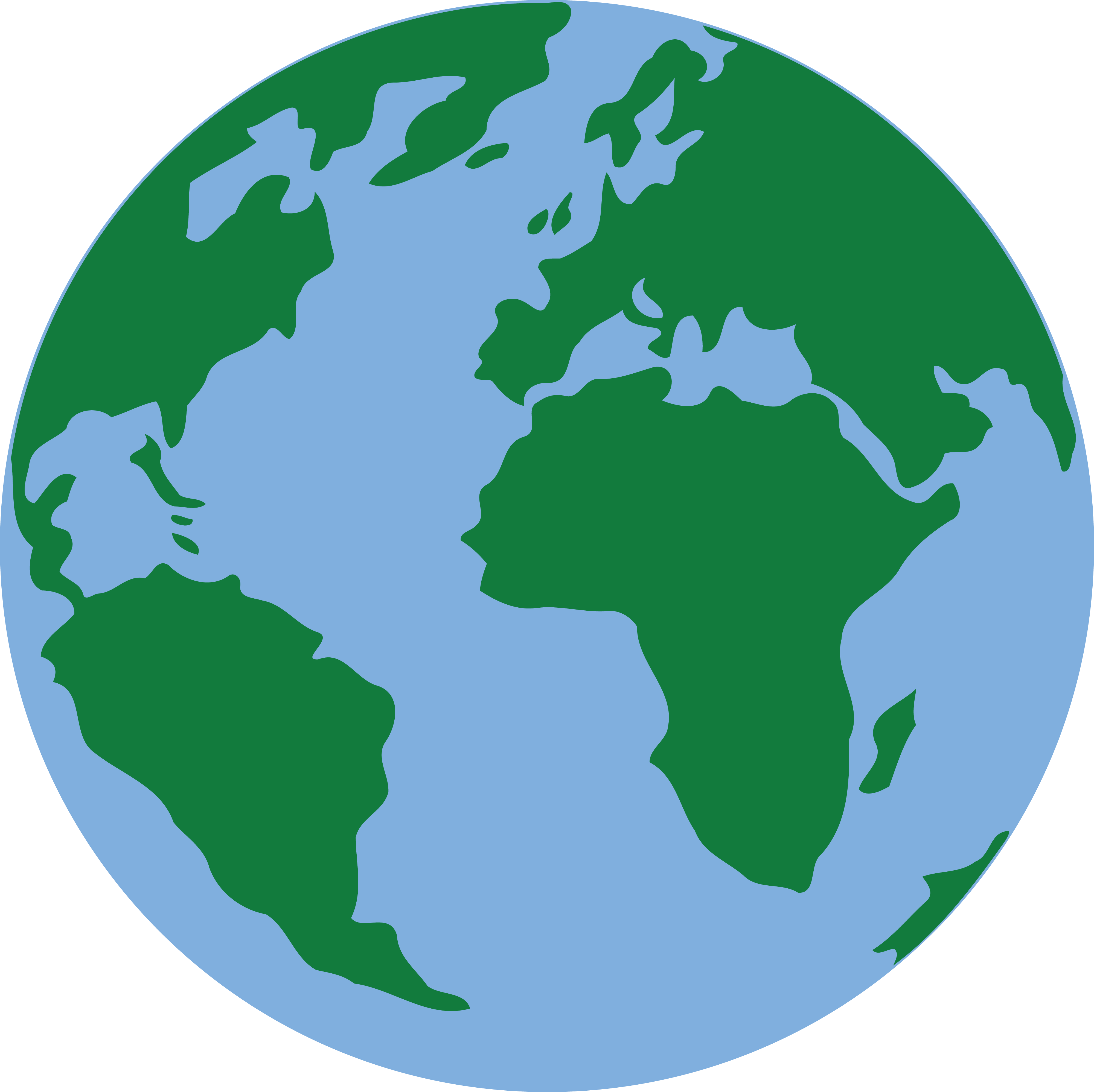 Free Clipart Of A Blue And Green Earth - Earth Png Clipart (4000x3995)
