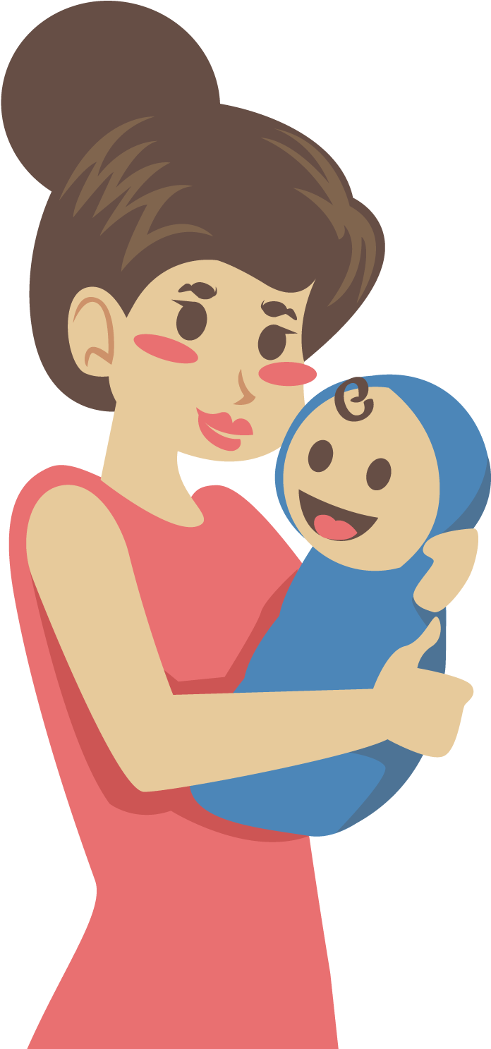 Mother Clip Art - Baby Mom Animation Png (1600x1600)