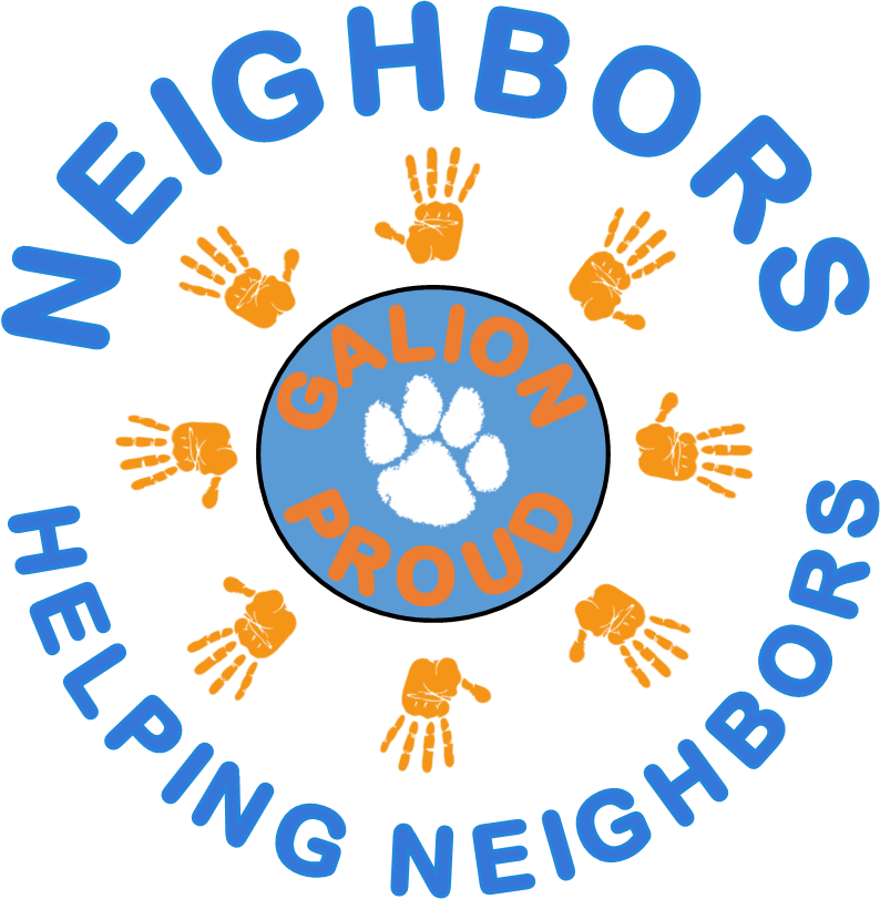 Neighbors Helping Neighbors Logo Color - Don't Shoot Round Ornament (794x811)