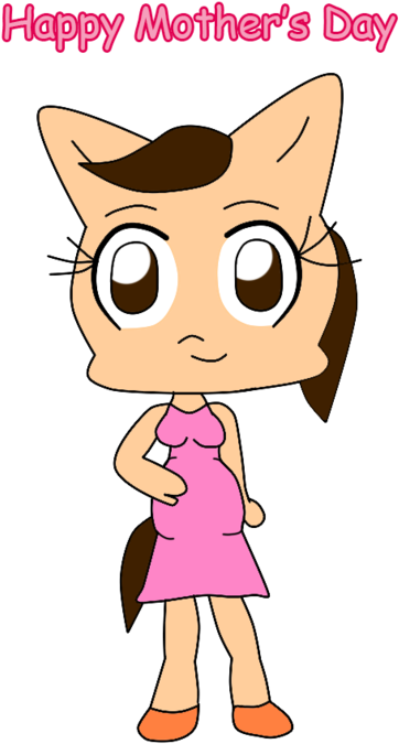 Pregnat Jazzy Mother's Day By Benthecutesquirrel - Domestic Short-haired Cat (400x724)